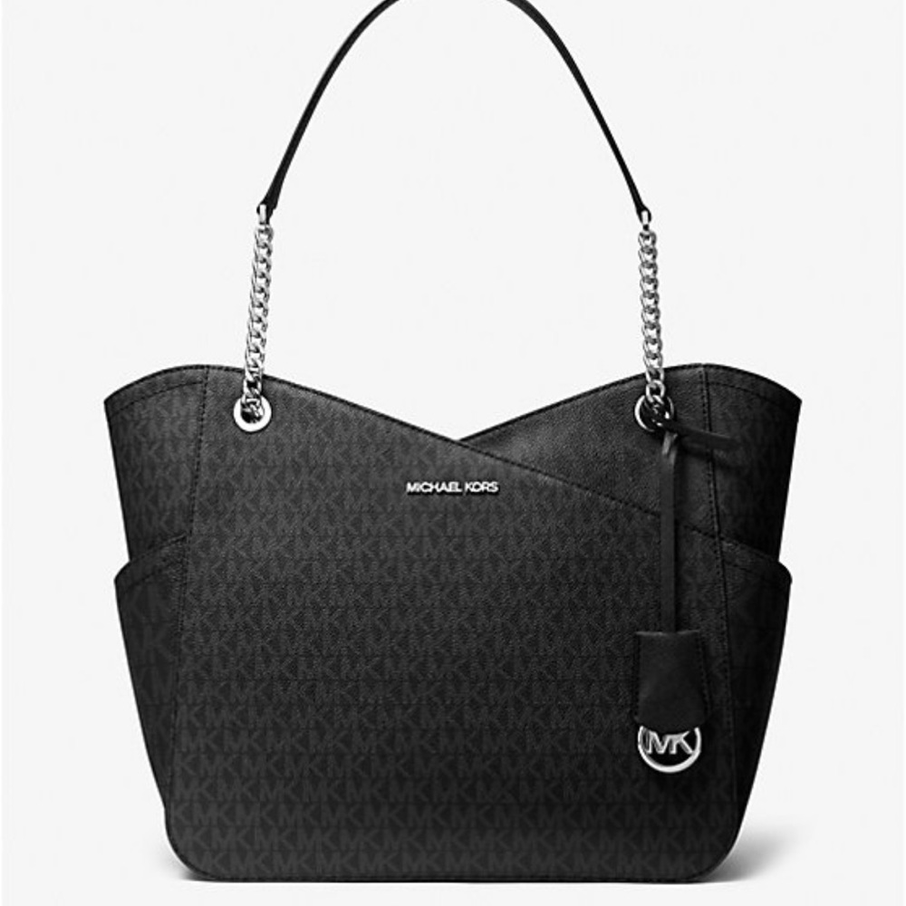 MICHAEL KORS OUTLET
Jet Set Large Logo Shoulder Bag Tote
COLOR BLACK
NWT
